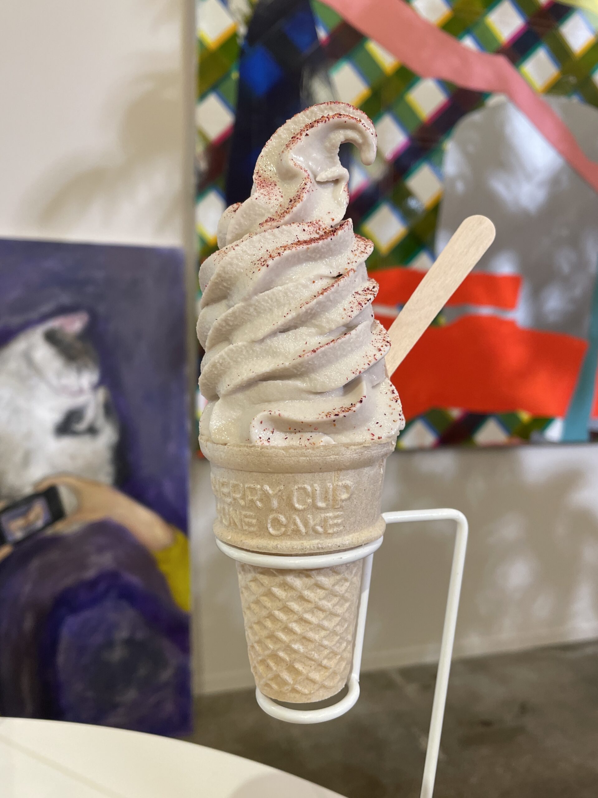 The day's soy-milk soft serve