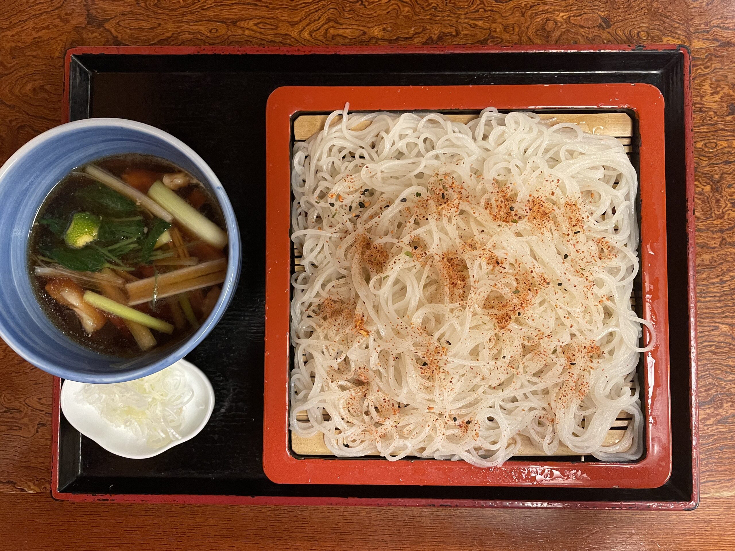 Sarashina soba with dipping broth