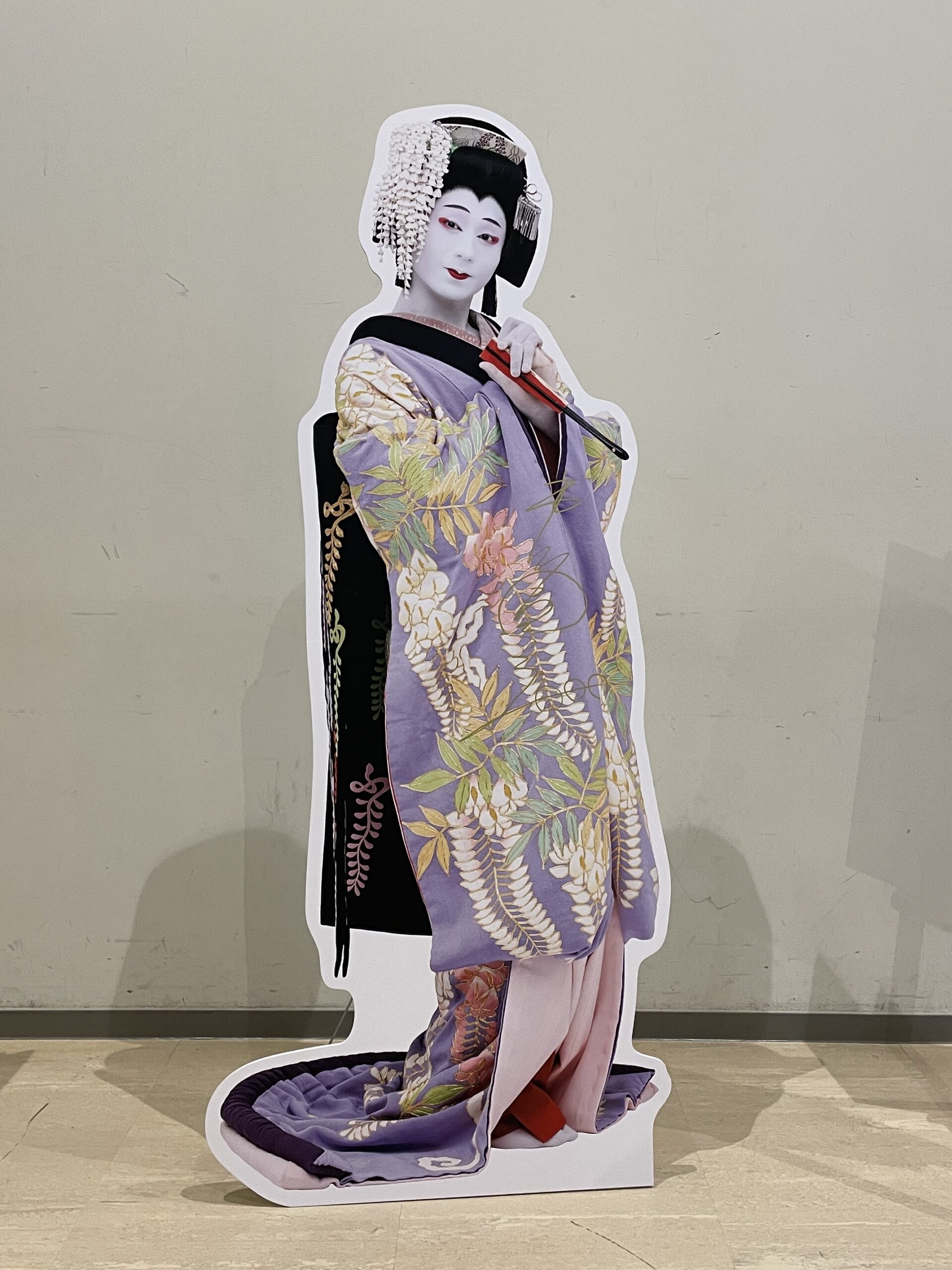 藤娘の等身大パネル
