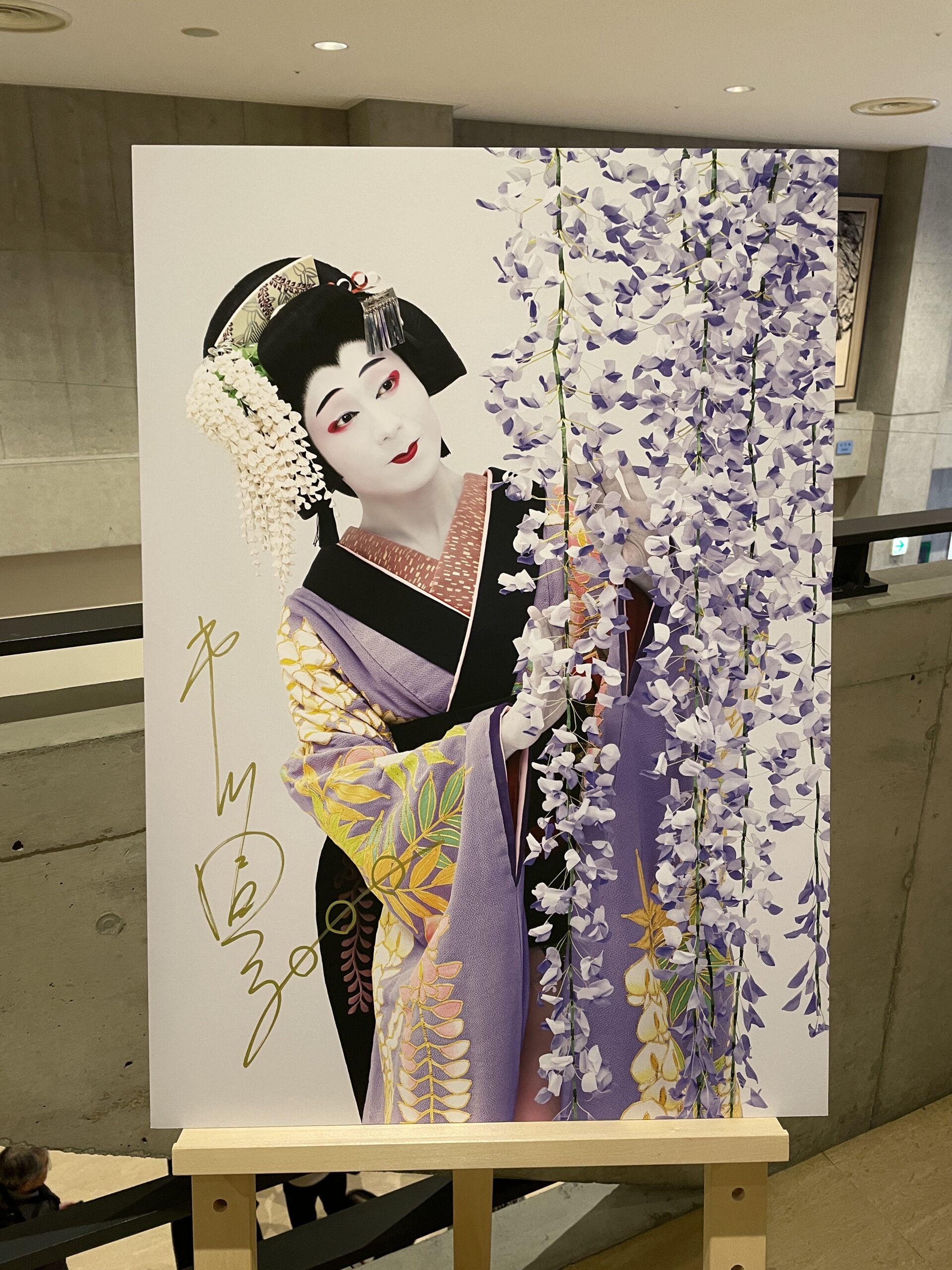 藤の花と藤娘のパネル