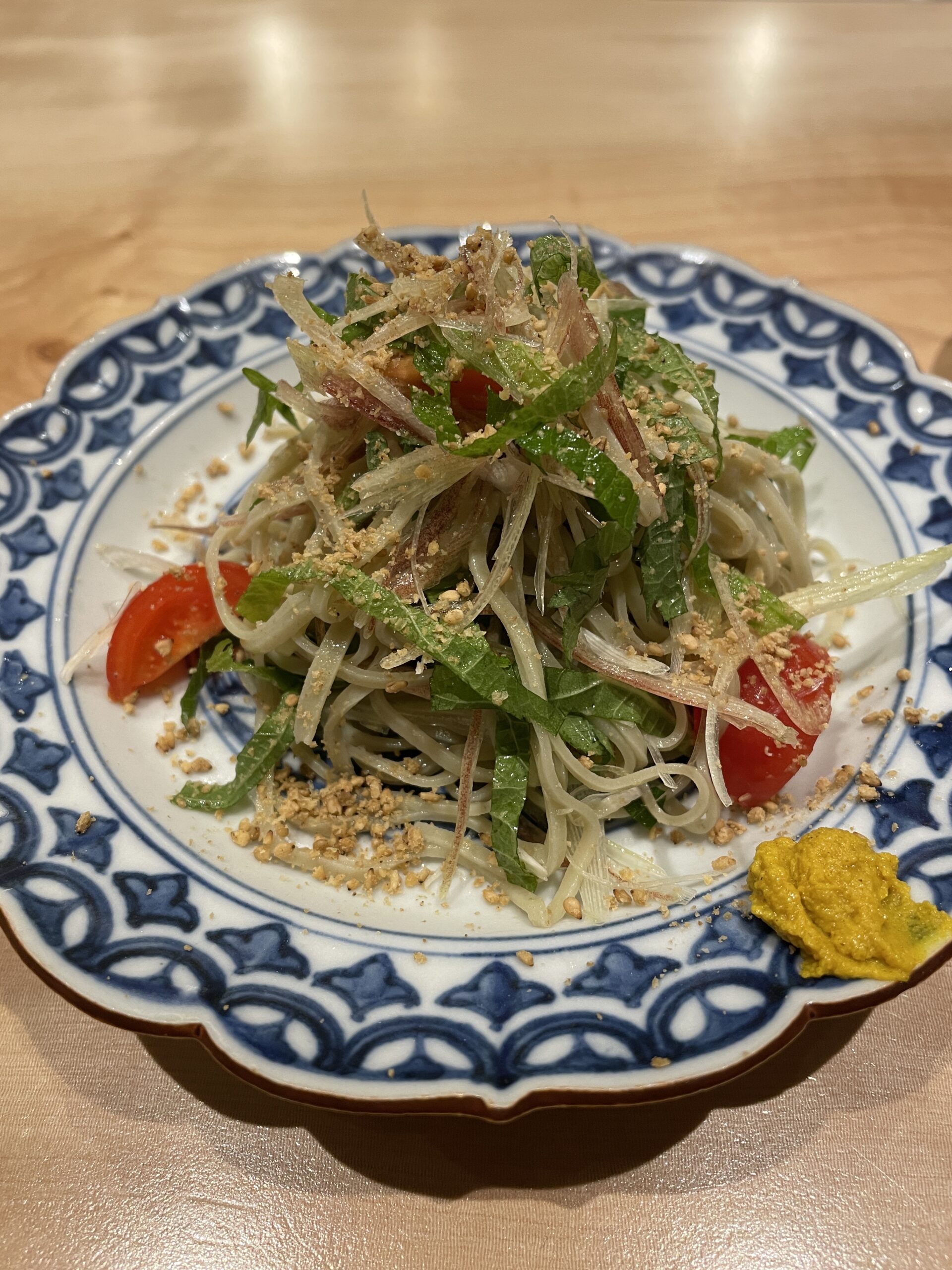 薬味たっぷりのお蕎麦