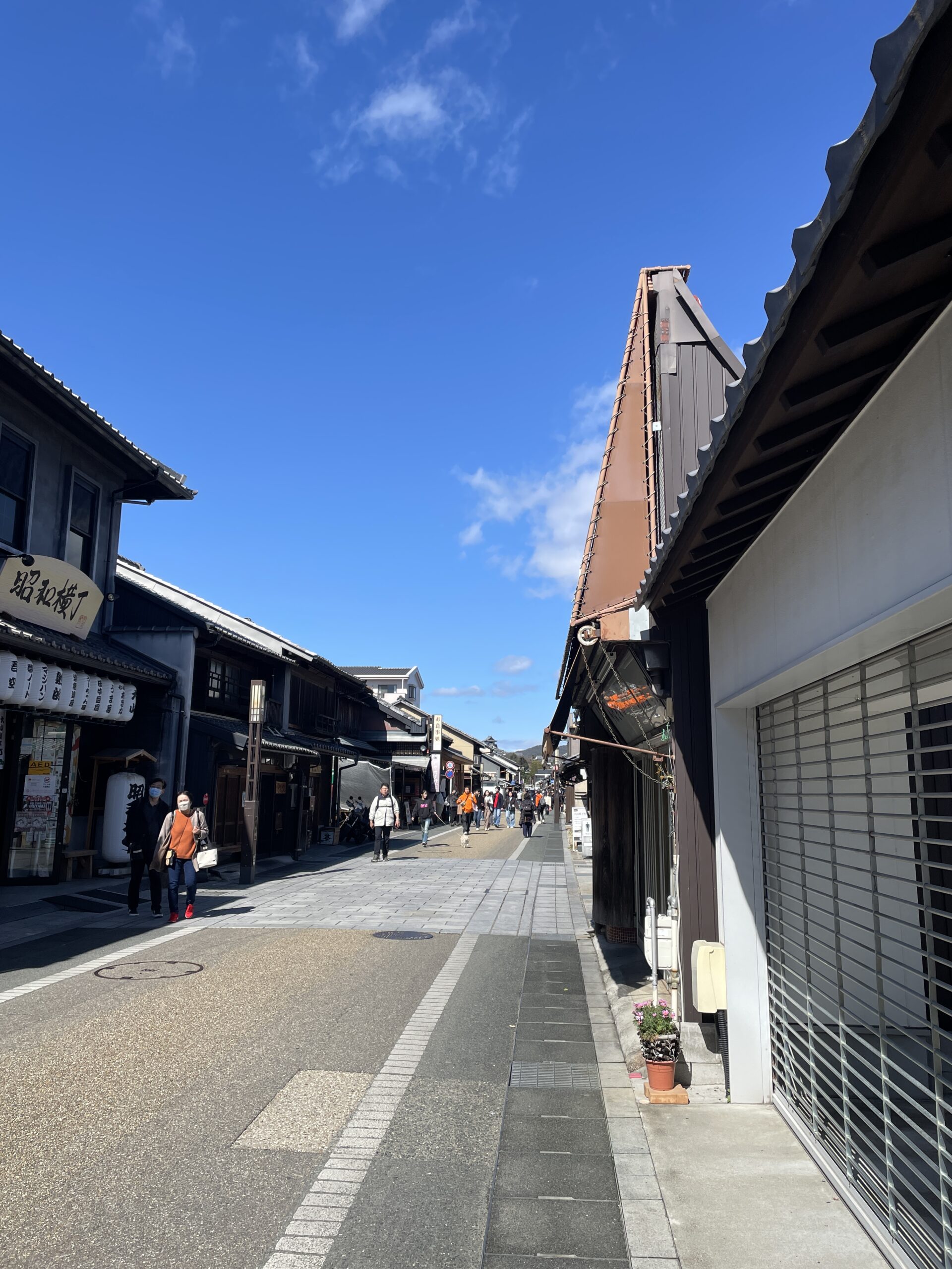 城下町の通り