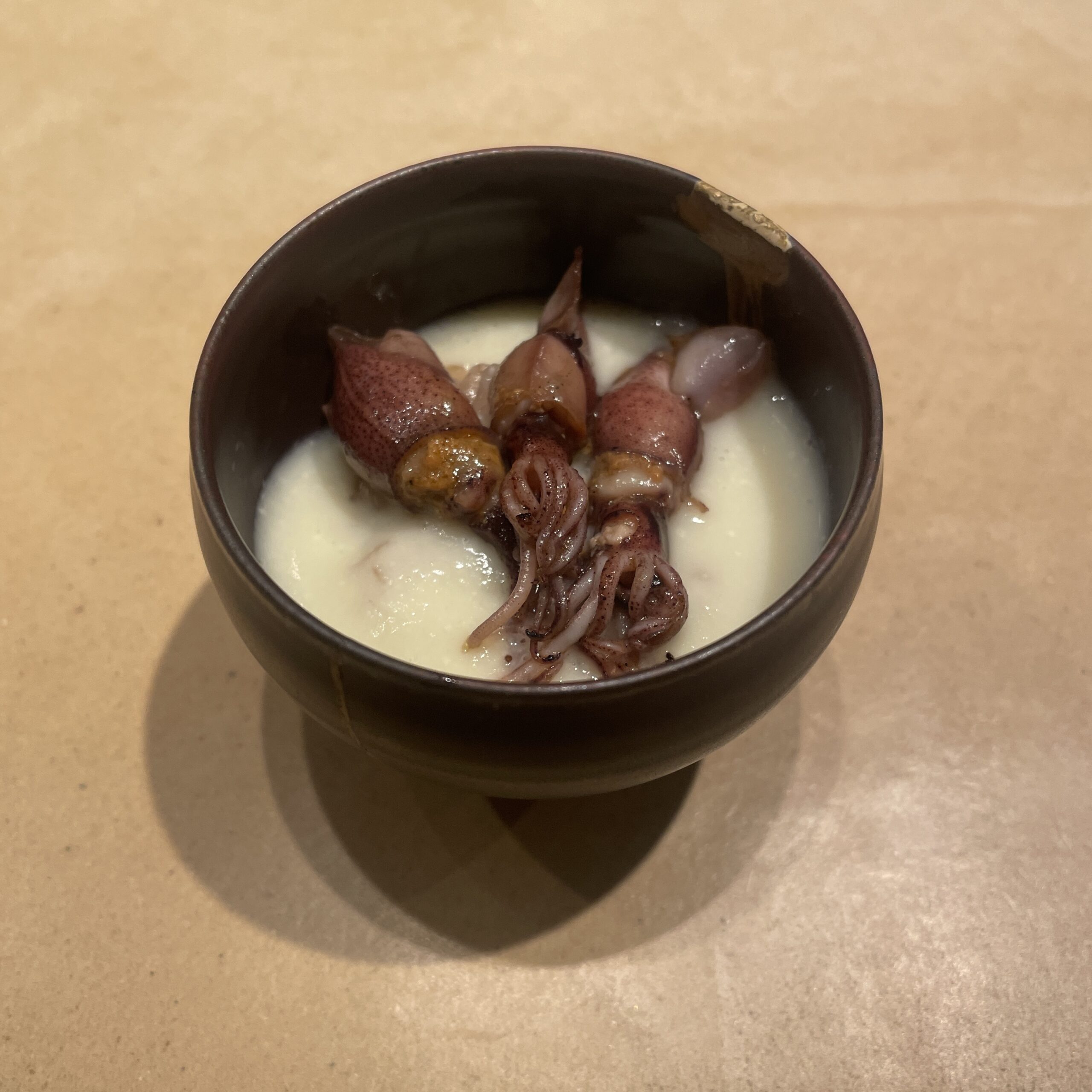 ホタルイカの先付け