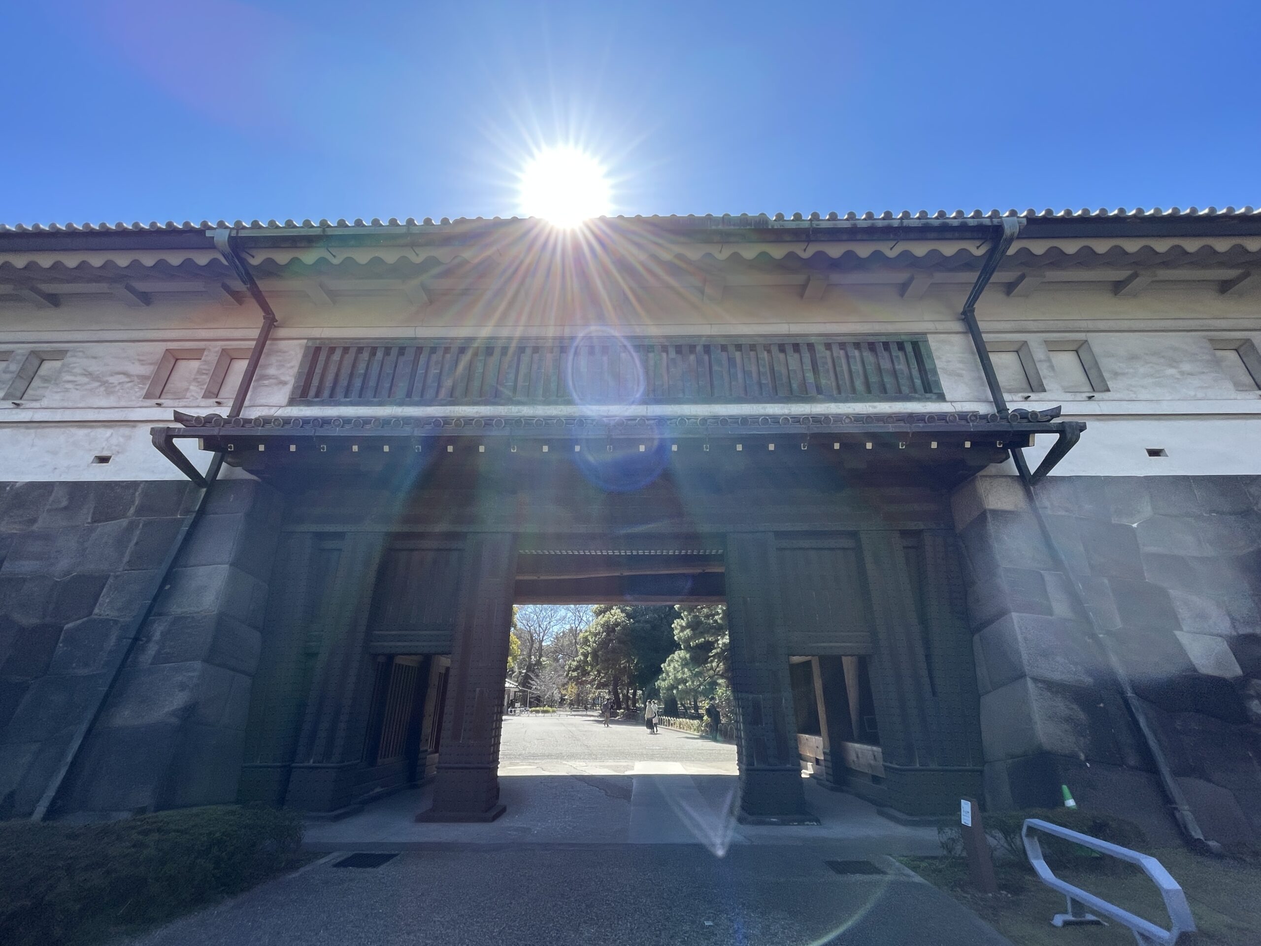 平川門の渡櫓門(内側)