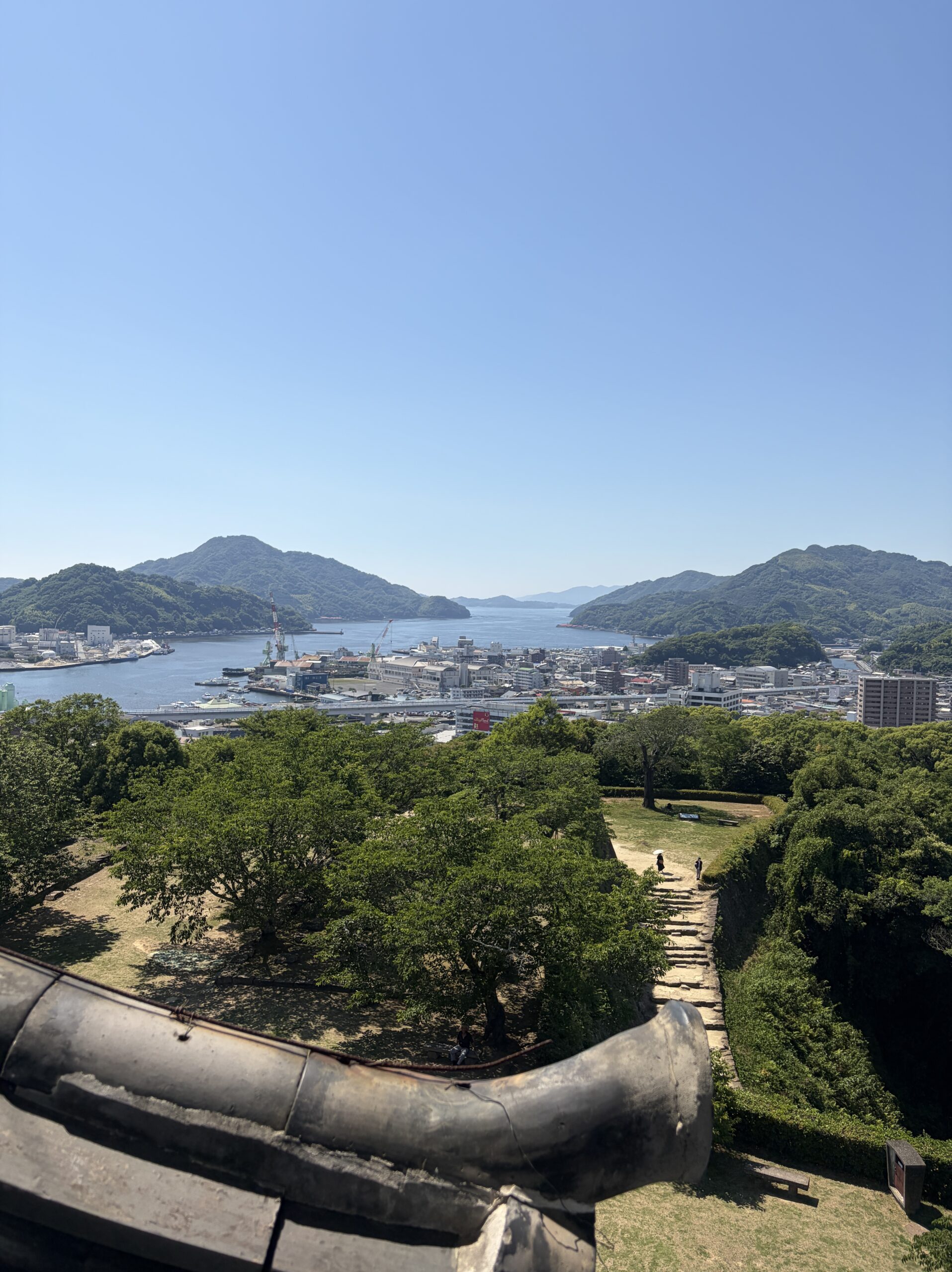 天守最上階からの眺め