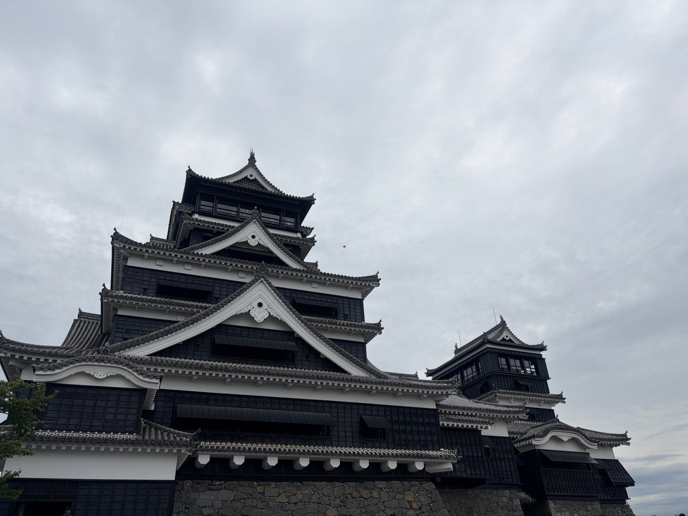 大小天守を見上げる